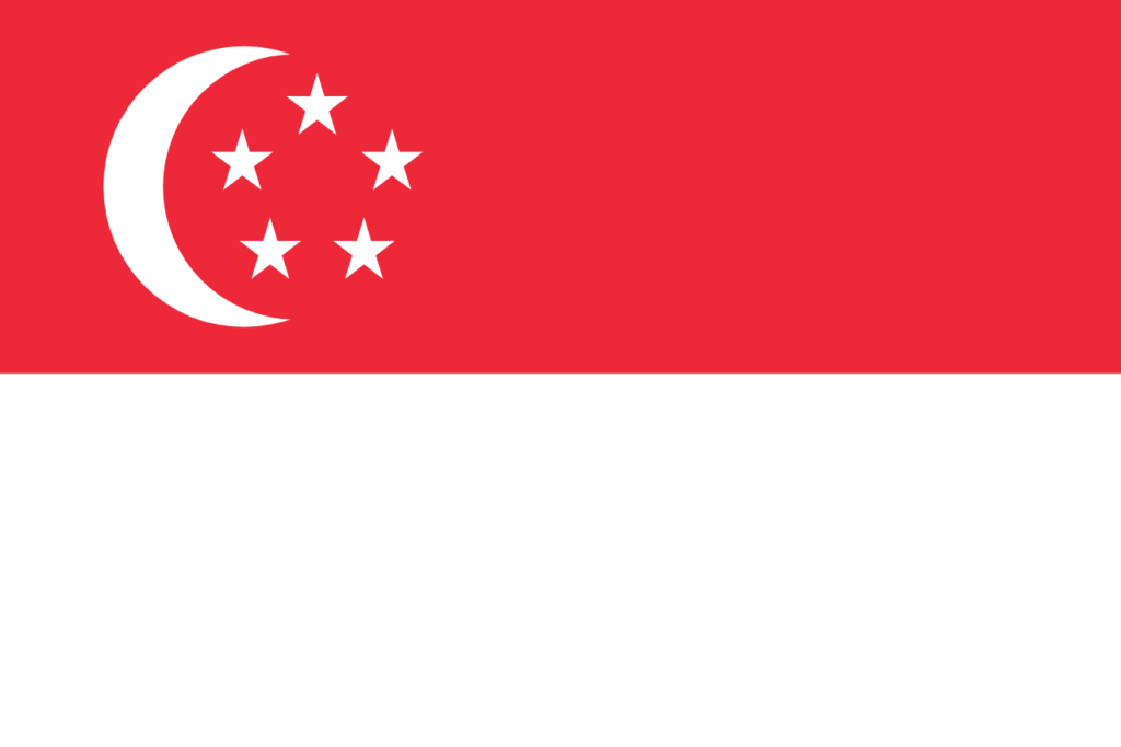 Singapur 2023 Flagge