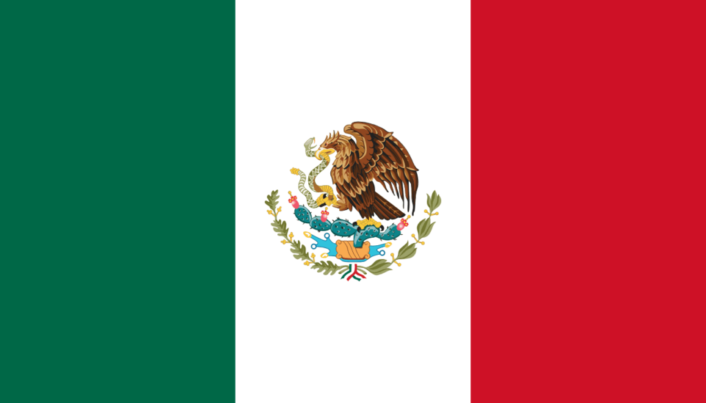 Mexiko 2023 Flagge
