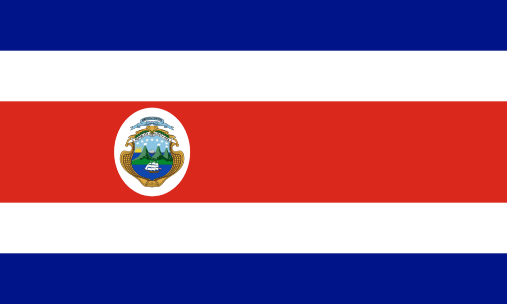 Costa Rica 2024 Flagge