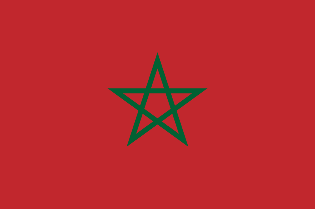 Marokko 2025 Flagge
